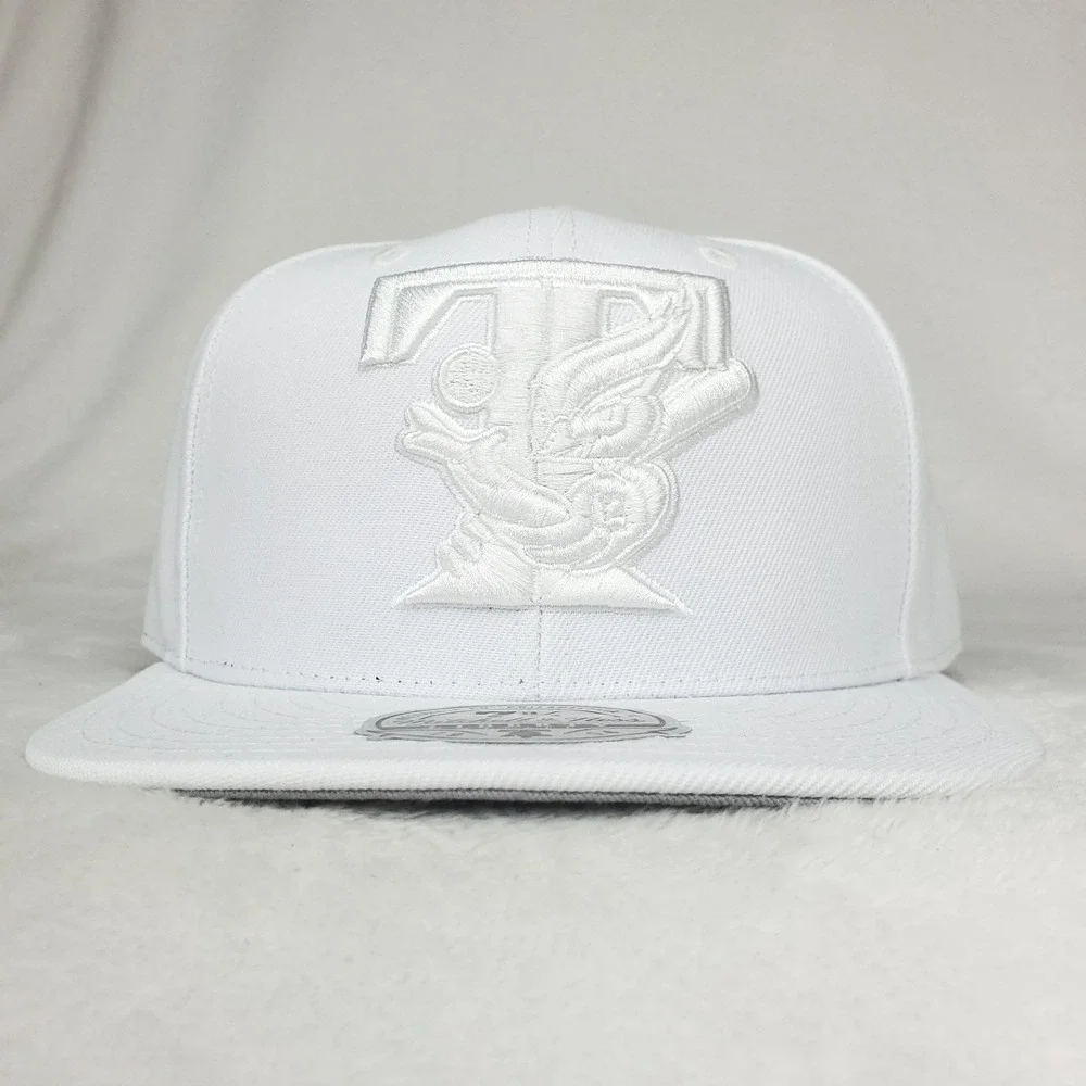 Toronto Blue Jays Mitchell & Ness MLB Fitted 7 3/4 Liberty Fit Hat Cap White NWT
